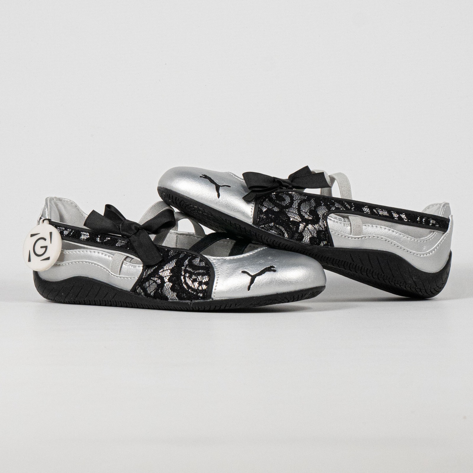 Sepatu Puma Speedcat Ballet Lace Silver Black Casual Women Shoes Sepatu Kasual Wanita - Image 3