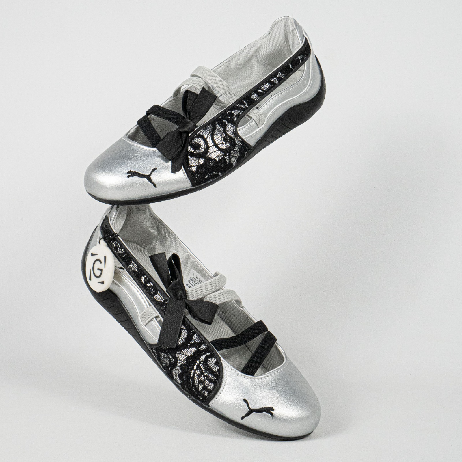 Sepatu Puma Speedcat Ballet Lace Silver Black Casual Women Shoes Sepatu Kasual Wanita - Image 5
