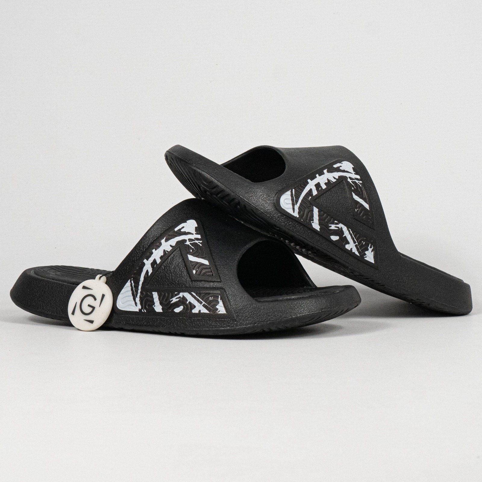 Sandal Peak Tai-Chi Slides Black White Unisex Slipper Sendal Pria Wanita - Image 4