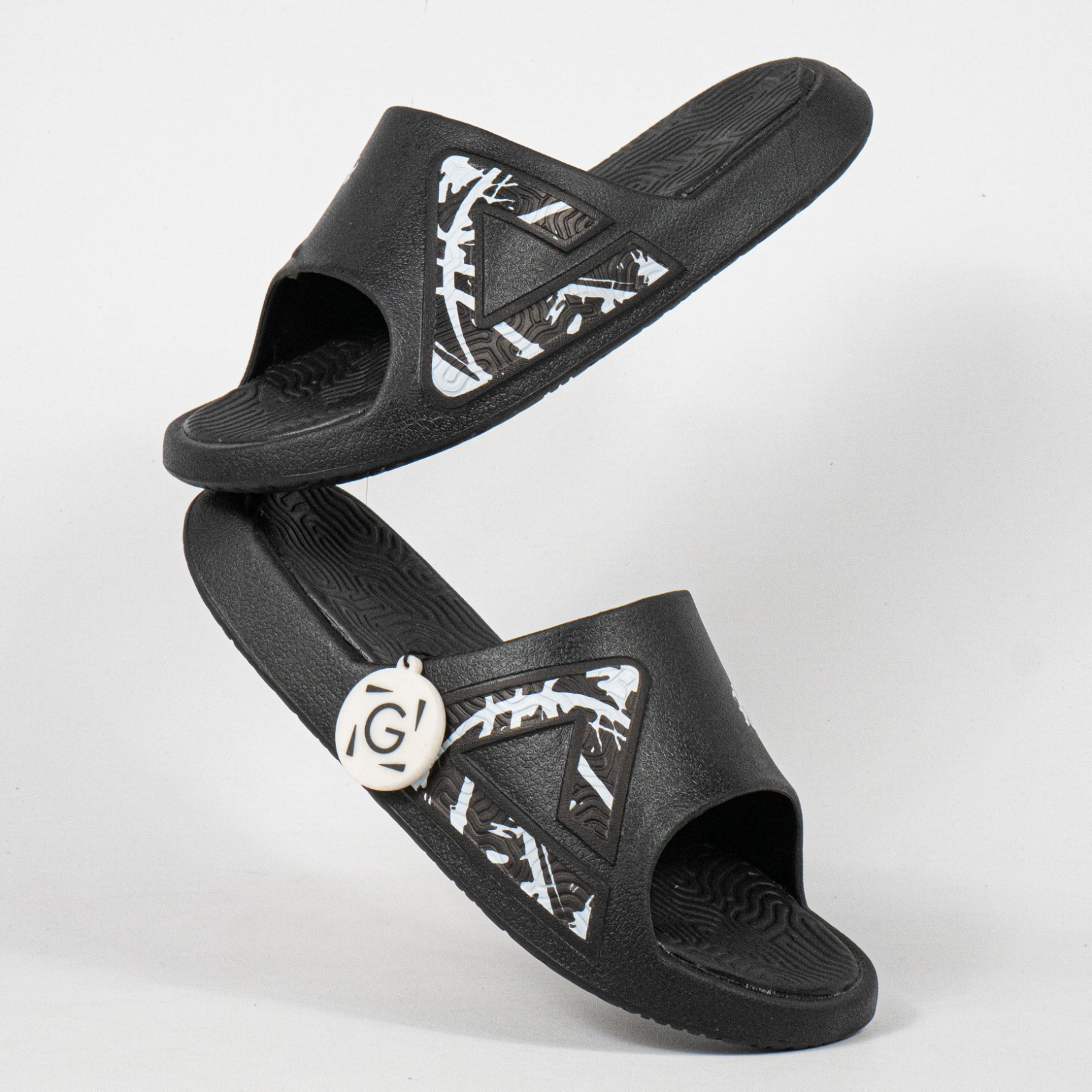 Sandal Peak Tai-Chi Slides Black White Unisex Slipper Sendal Pria Wanita - Image 5