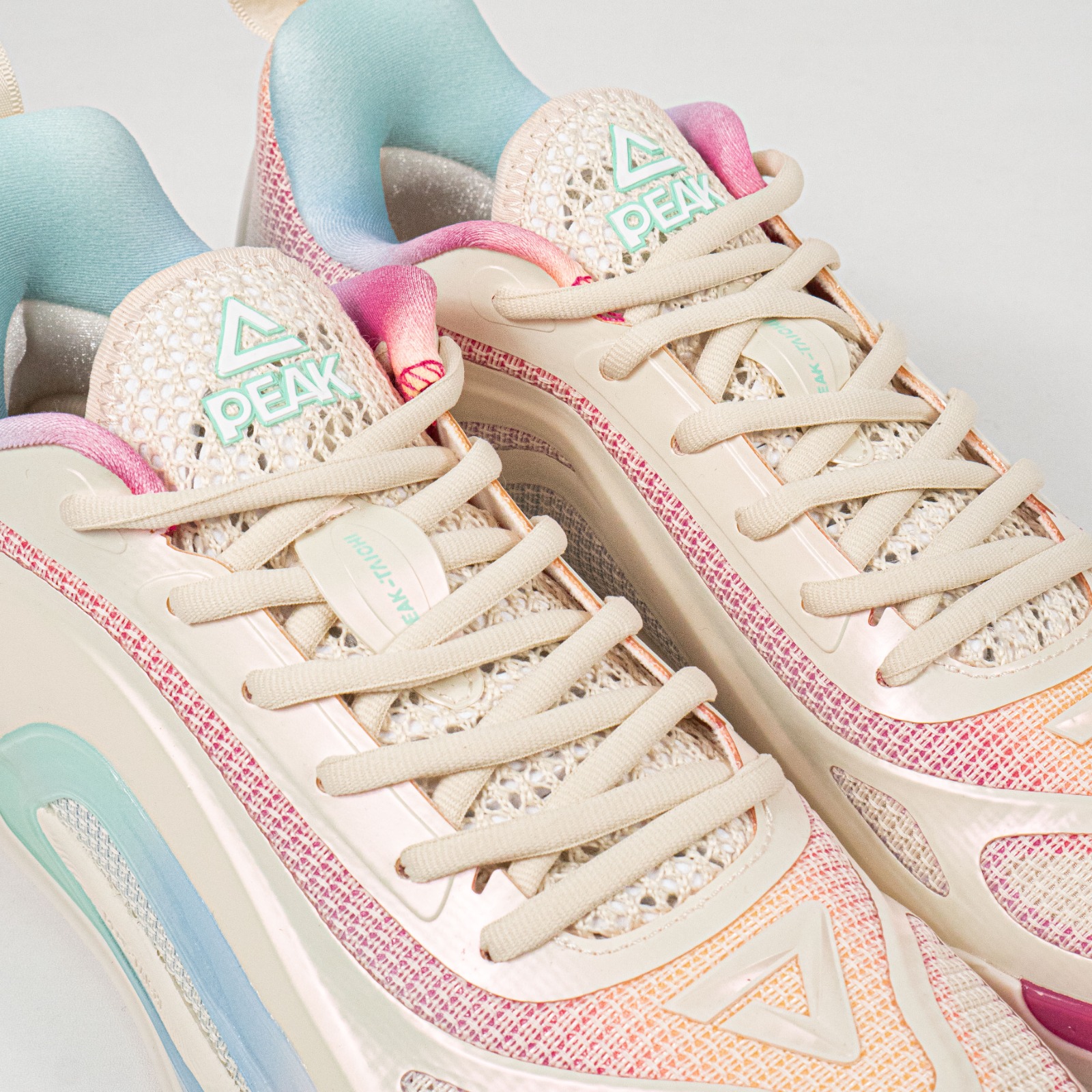 Sepatu Peak Andrew Wiggins AW 4 Off White Men's Basketball Sport Shoes Sepatu Olahraga Basket Pria - Image 2