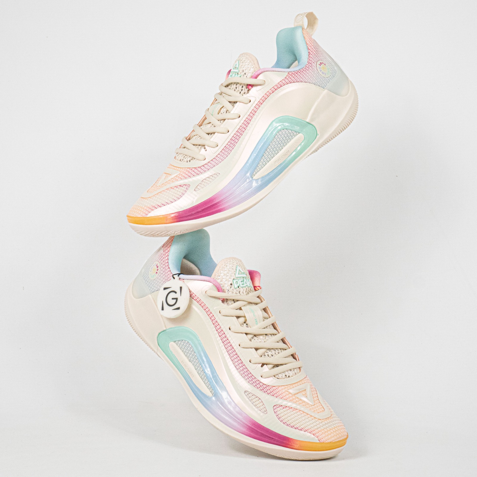 Sepatu Peak Andrew Wiggins AW 4 Off White Men's Basketball Sport Shoes Sepatu Olahraga Basket Pria - Image 5