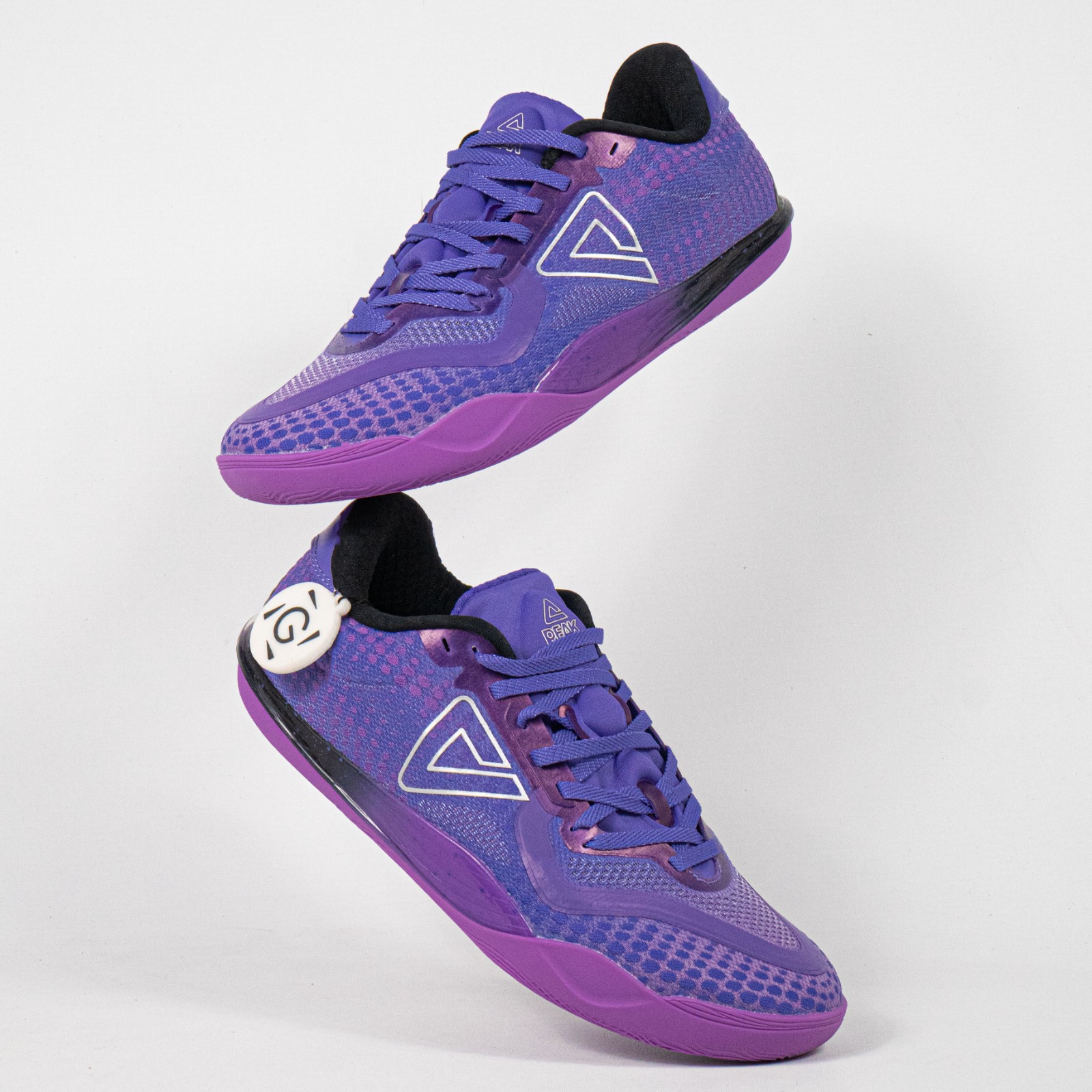 Sepatu Peak Tai-Chi Wu Shuang Supreme EX Crystal Purple Men's Basketball Sport Shoes Sepatu Olahraga Basket Pria - Image 5