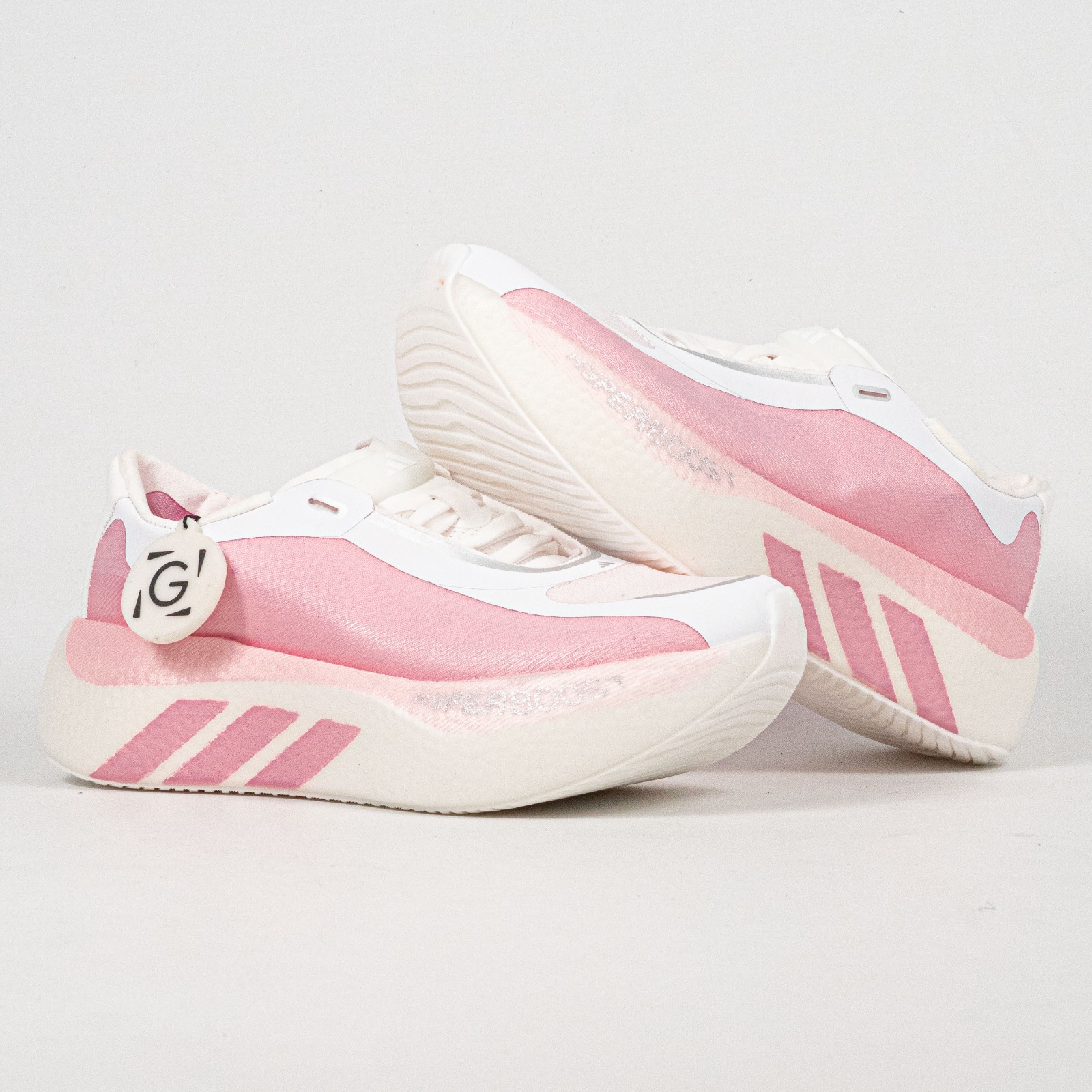 Sepatu Adidas Hyperboost Edge White Pink Running Sneakers Unisex Sepatu Lari Olahraga Gym Pria Wanita - Image 4