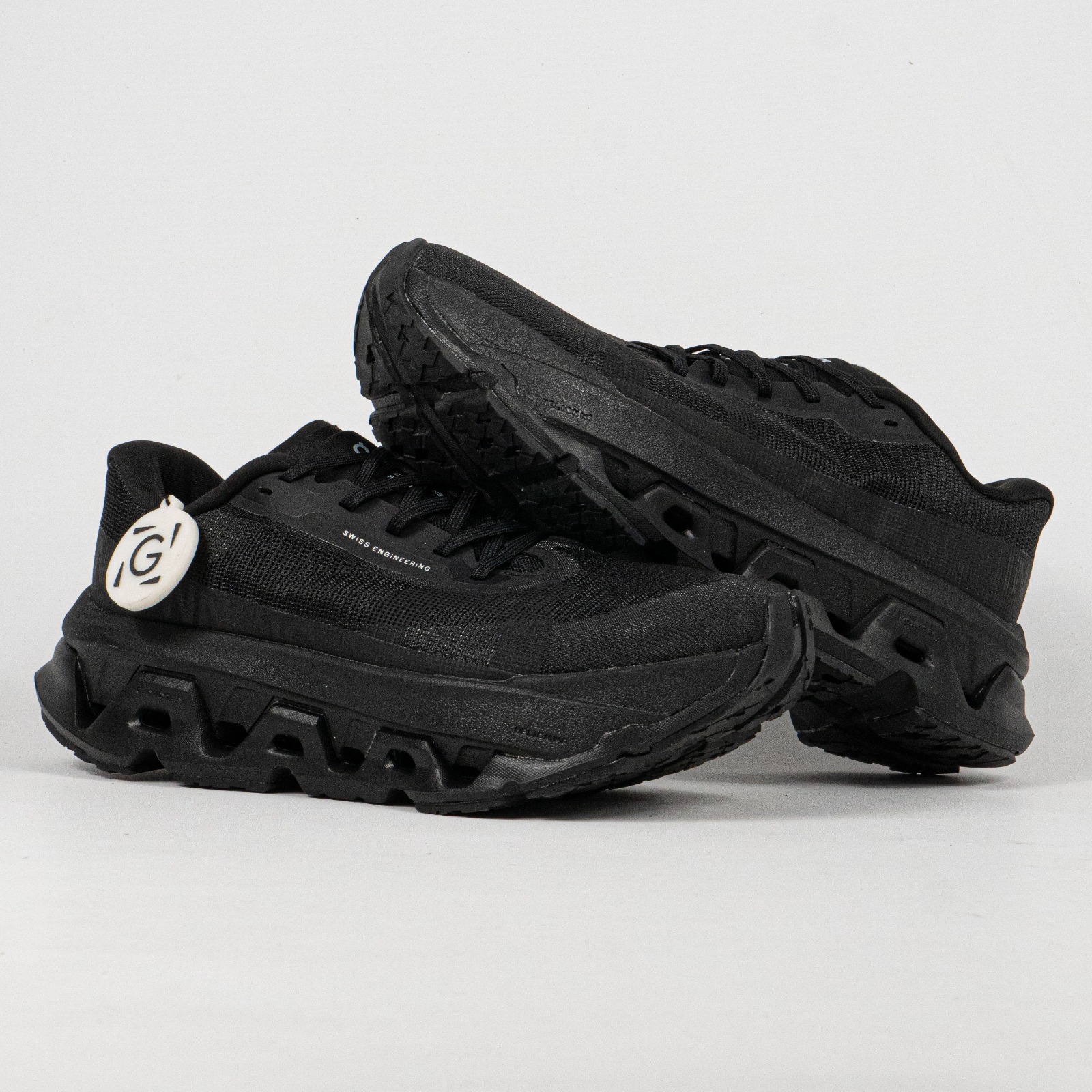 Sepatu On Cloudmonster 3 Hyper All Black Running Sneakers Unisex Sepatu Lari Olahraga Gym Pria Wanita - Image 4