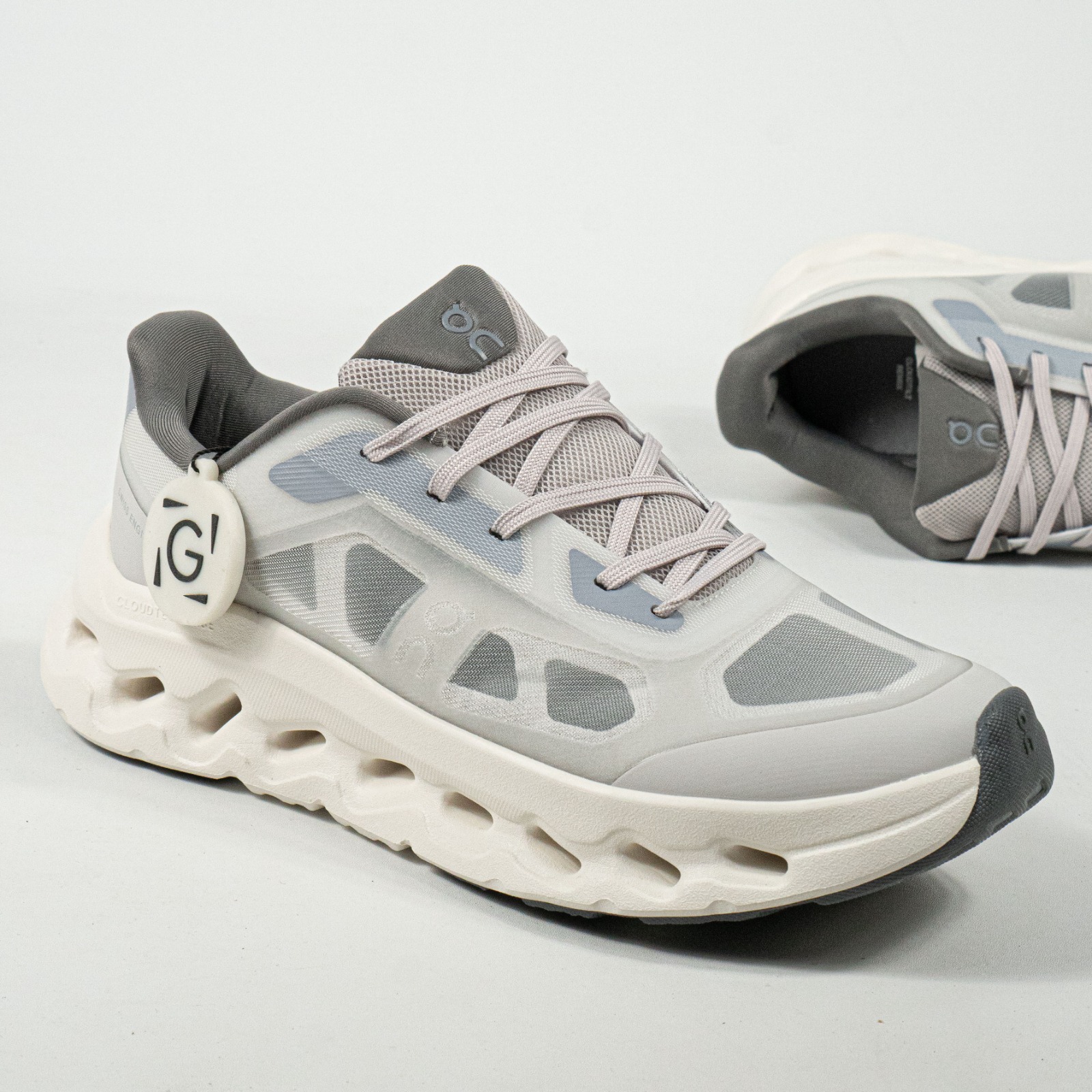 Sepatu On Cloudtilt Remix Alloy Ivory Grey Running Sneakers Unisex Sepatu Lari Olahraga Gym Pria Wanita - Image 3
