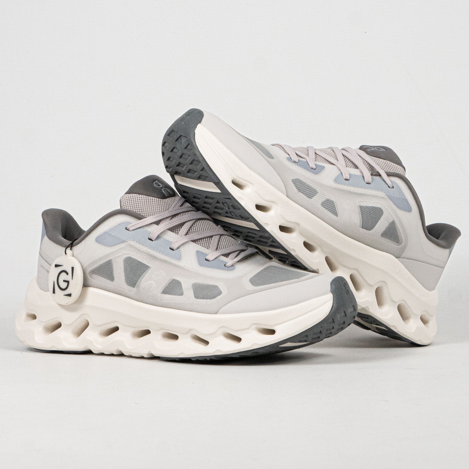 Sepatu On Cloudtilt Remix Alloy Ivory Grey Running Sneakers Unisex Sepatu Lari Olahraga Gym Pria Wanita - Image 4