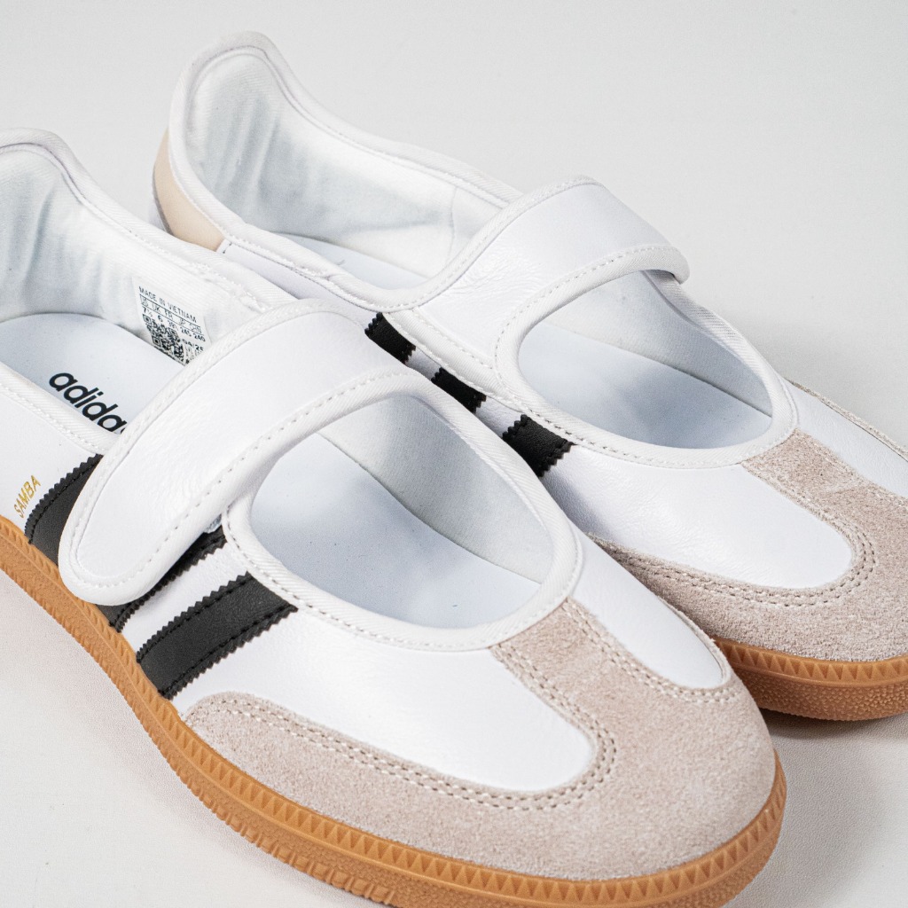 Sepatu Adidas Samba OG Mary Jane Cloud White Black Sneakers Authentic - Image 2