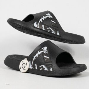 Sandal Peak Tai-Chi Slides Black White Unisex Slipper Sendal Pria Wanita