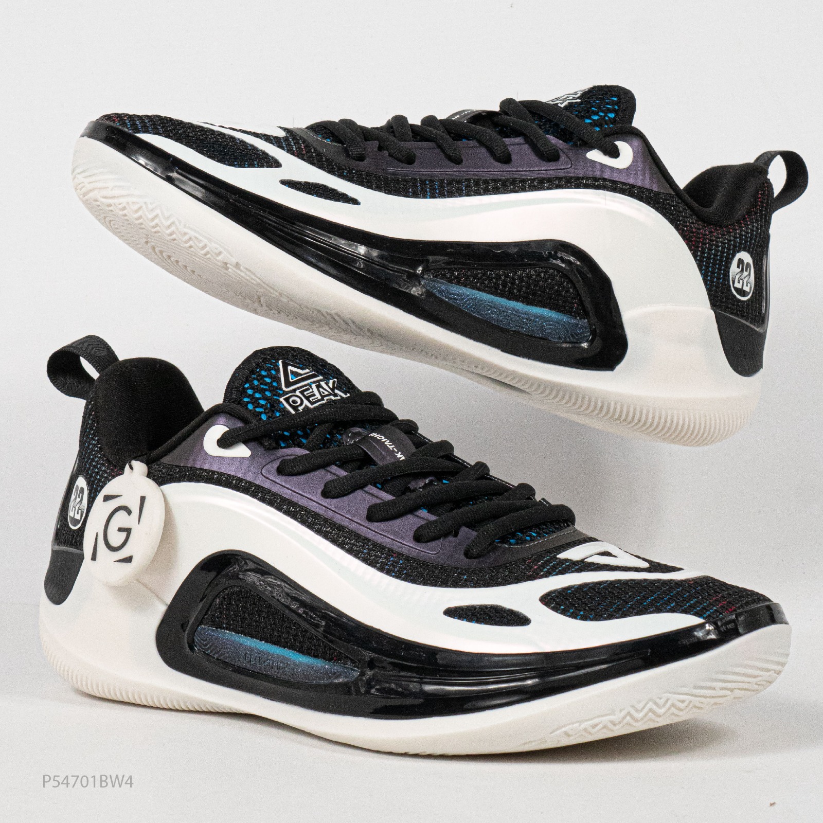 Sepatu Peak Andrew Wiggins AW 4 Black White Men's Basketball Sport Shoes Sepatu Olahraga Basket Pria