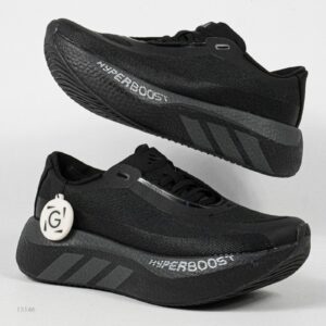 Sepatu Adidas Hyperboost Edge Core Black Carbon Running Sneakers Unisex Sepatu Lari Olahraga Gym Pria Wanita