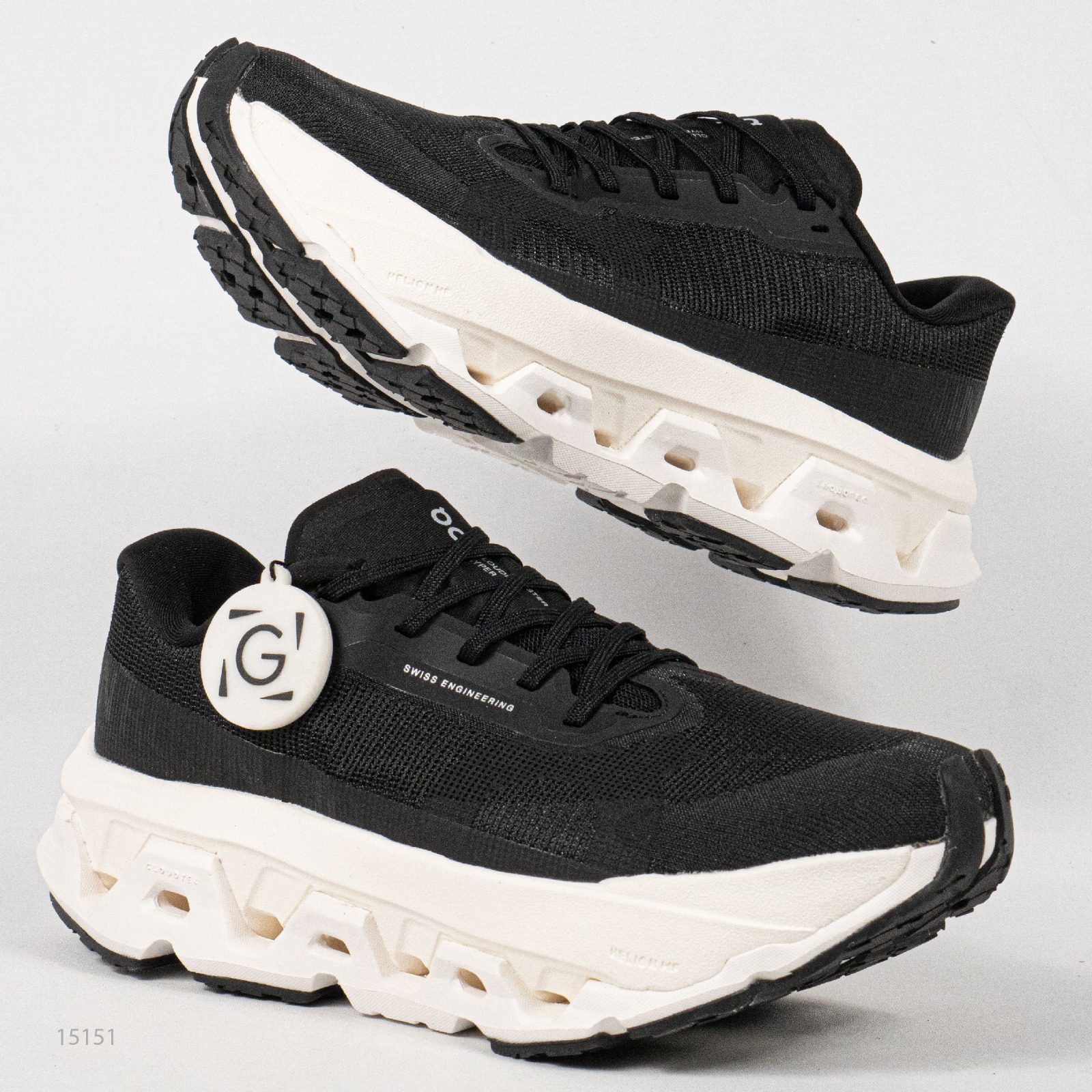 Sepatu On Cloudmonster 3 Hyper Black Ivory Running Sneakers Unisex Sepatu Lari Olahraga Gym Pria Wanita