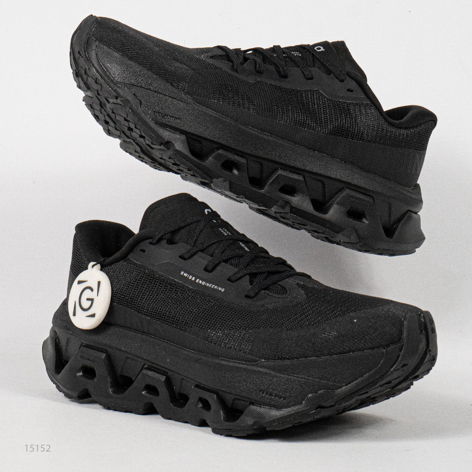 Sepatu On Cloudmonster 3 Hyper All Black Running Sneakers Unisex Sepatu Lari Olahraga Gym Pria Wanita