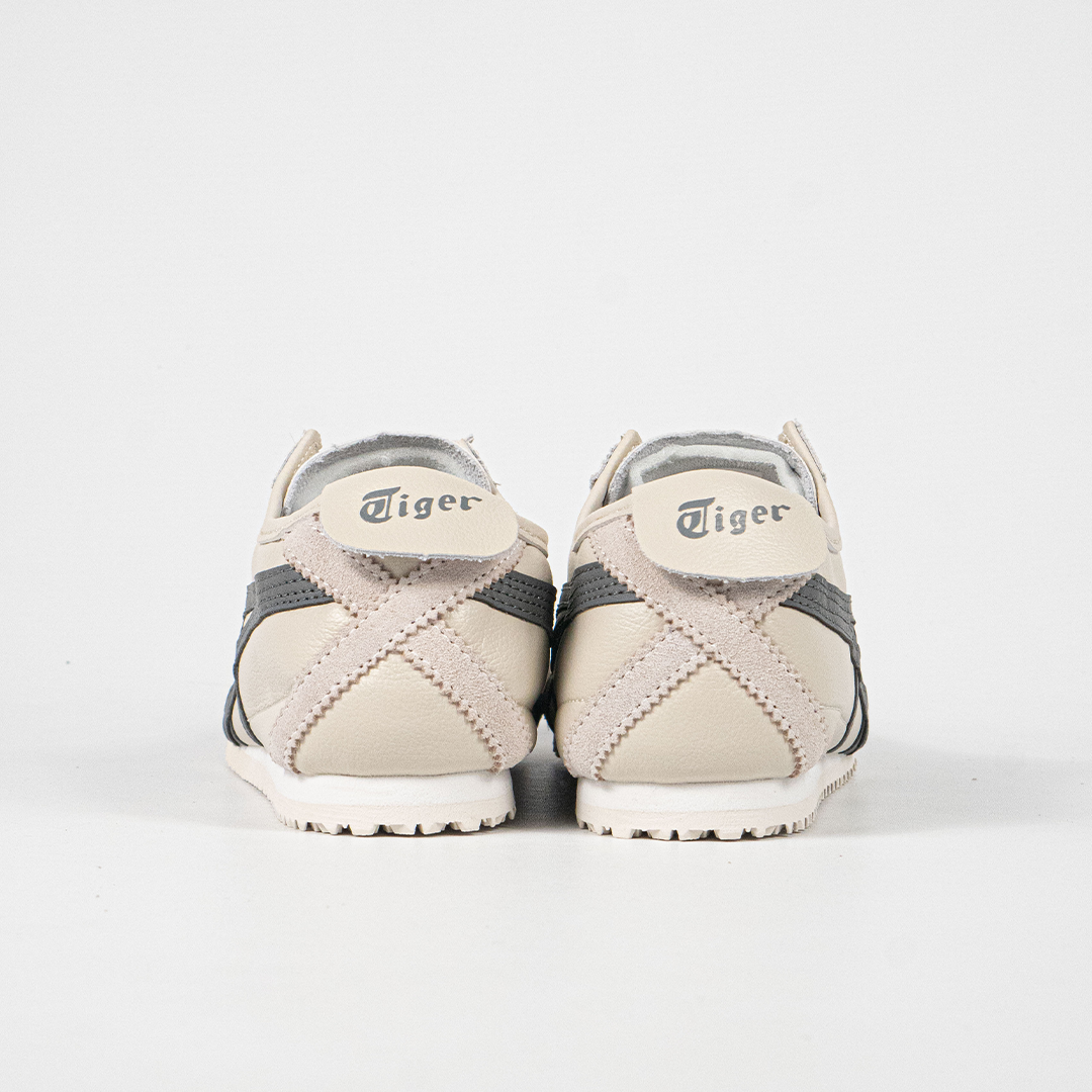 Sepatu Onitsuka Tiger Mexico 66 Origin Signature Cream Grey Leather Unisex Sneakers Casual Authentic - Image 4