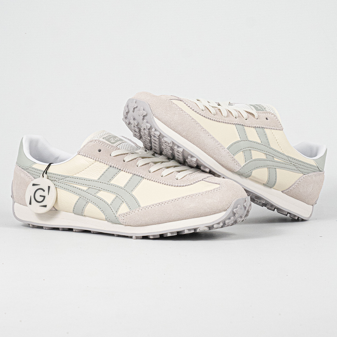 Sepatu Onitsuka Tiger EDR 78 Grey Oyster Cream Unisex Sneakers Casual Authentic - Image 4