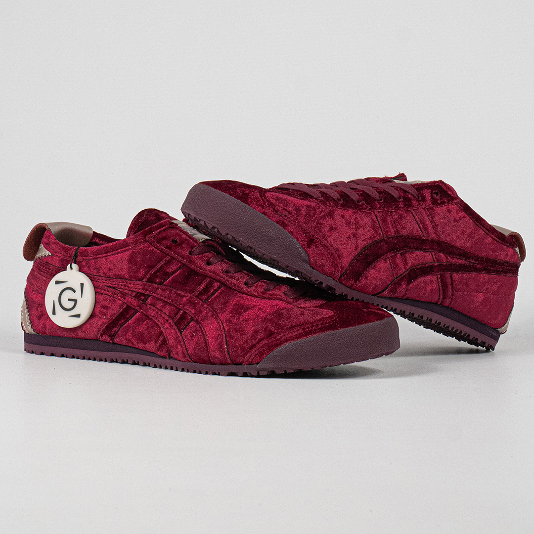 Sepatu Onitsuka Tiger Mexico 66 Dried Berry Rose Gold Unisex Sneakers Casual Authentic - Image 4