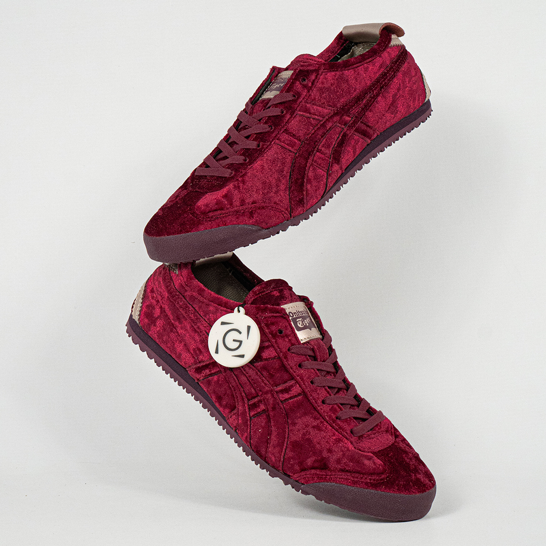 Sepatu Onitsuka Tiger Mexico 66 Dried Berry Rose Gold Unisex Sneakers Casual Authentic - Image 5