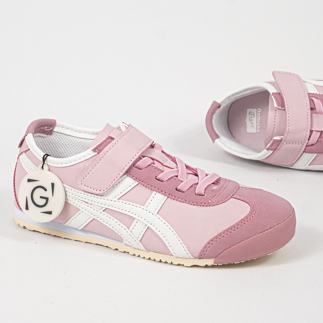Sepatu Onitsuka Tiger Mexico 66 Kids Pink Watershed White Sneakers Casual Authentic - Image 3
