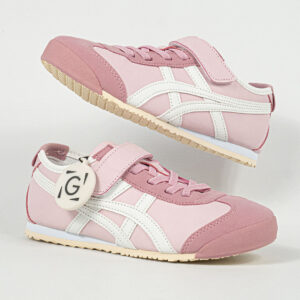 Sepatu Onitsuka Tiger Mexico 66 Kids Pink Watershed White Sneakers Casual Authentic