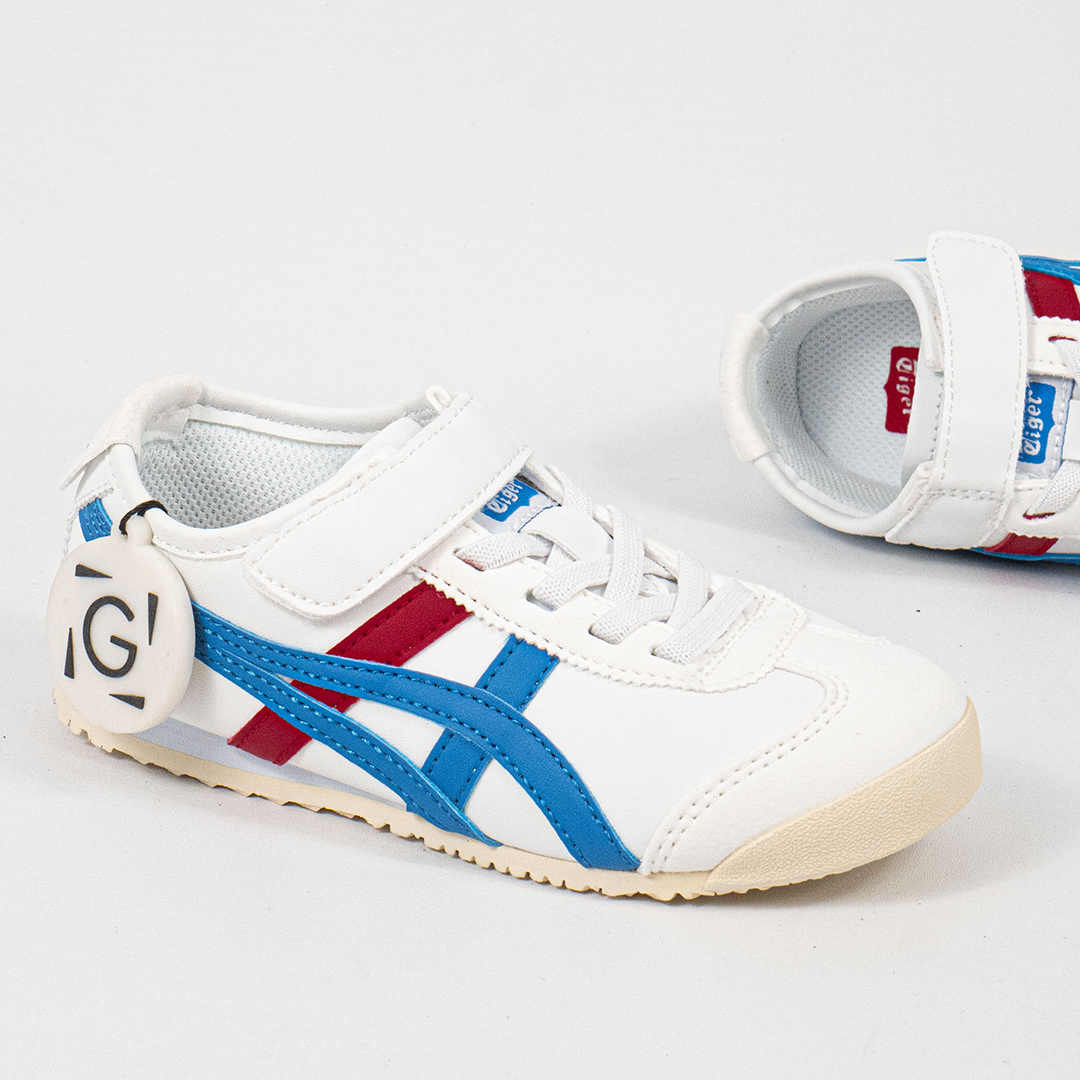 Sepatu Onitsuka Tiger Mexico 66 Kids White Directoire Blue Sneakers Casual Authentic - Image 3
