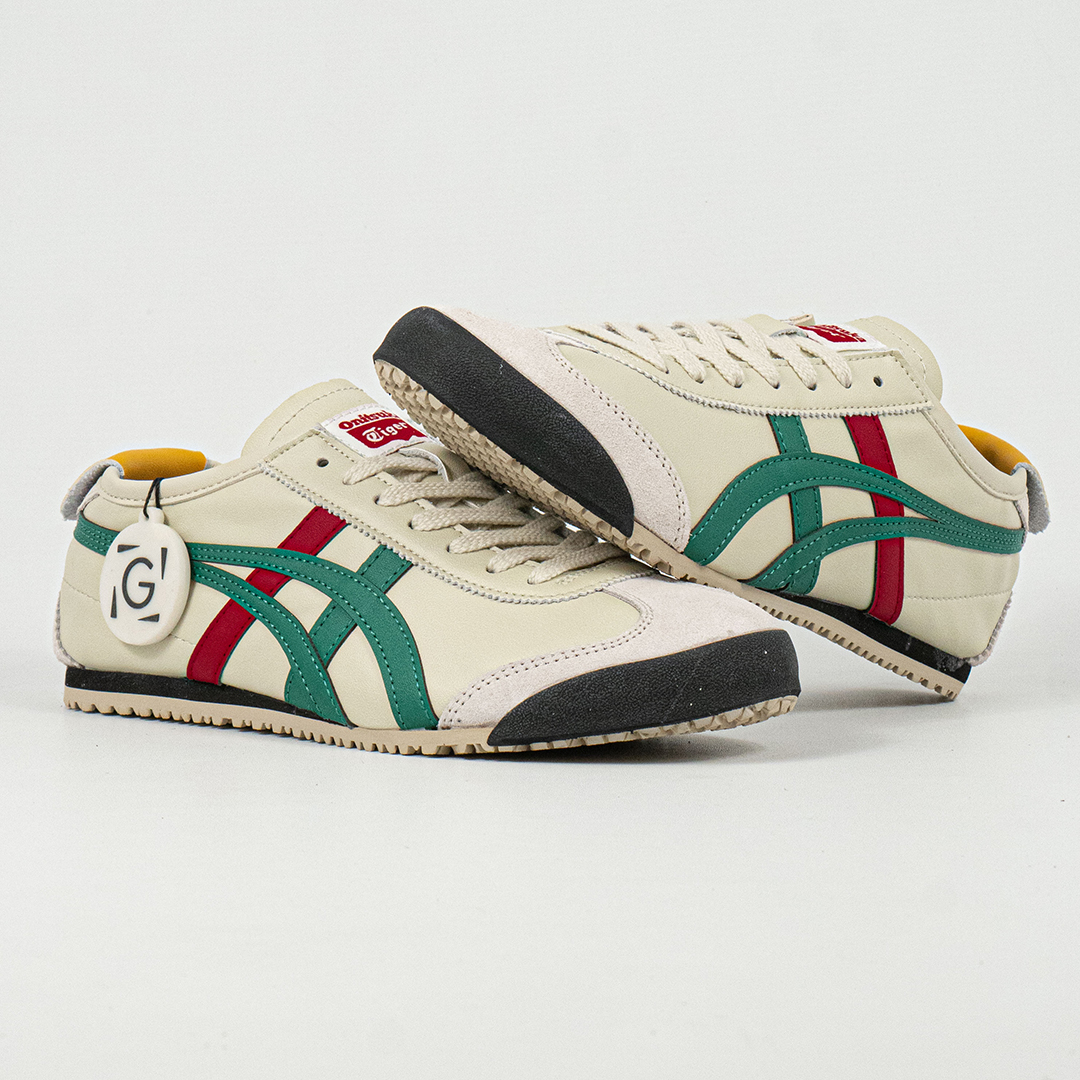 Sepatu Onitsuka Tiger Mexico 66 Kill Bill Birch Green Red Yellow Sneakers Casual Authentic - Image 4