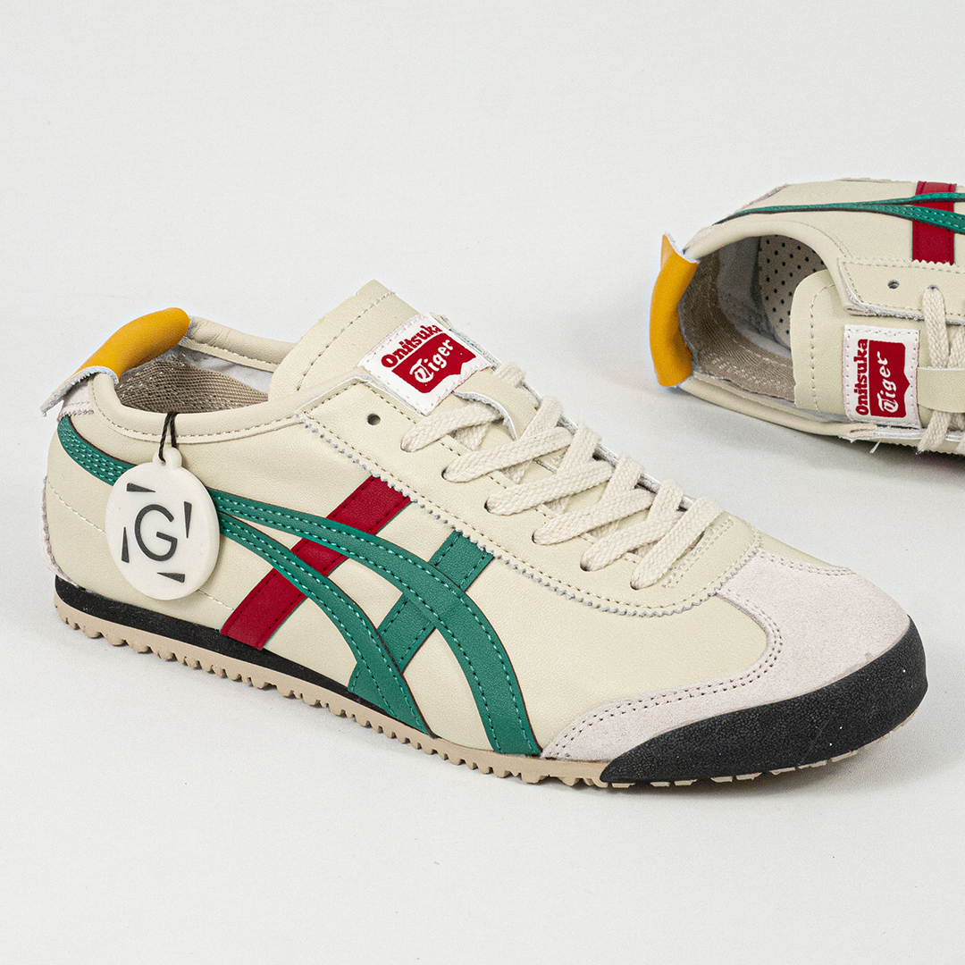 Sepatu Onitsuka Tiger Mexico 66 Kill Bill Birch Green Red Yellow Sneakers Casual Authentic - Image 3