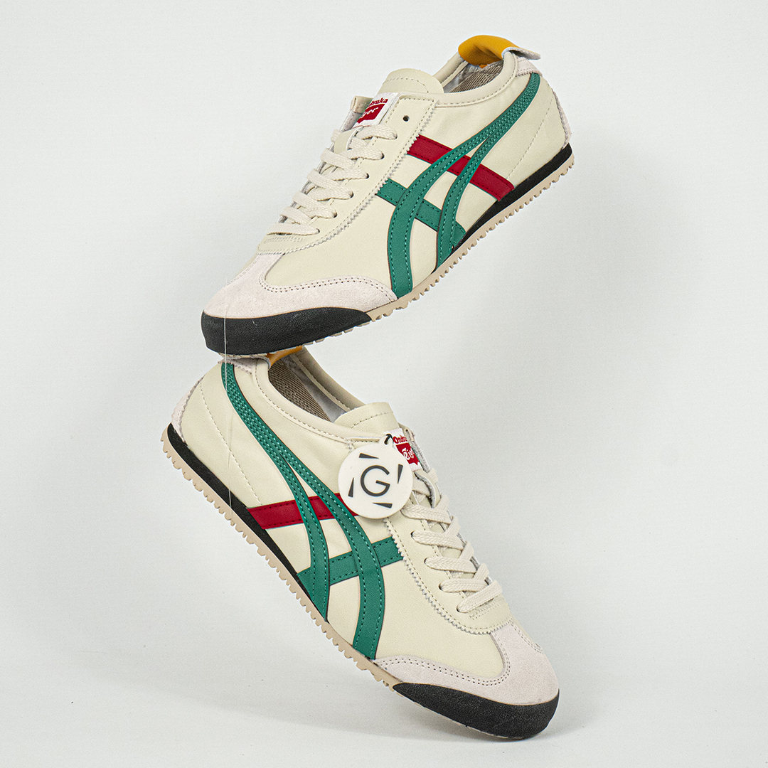 Sepatu Onitsuka Tiger Mexico 66 Kill Bill Birch Green Red Yellow Sneakers Casual Authentic - Image 5
