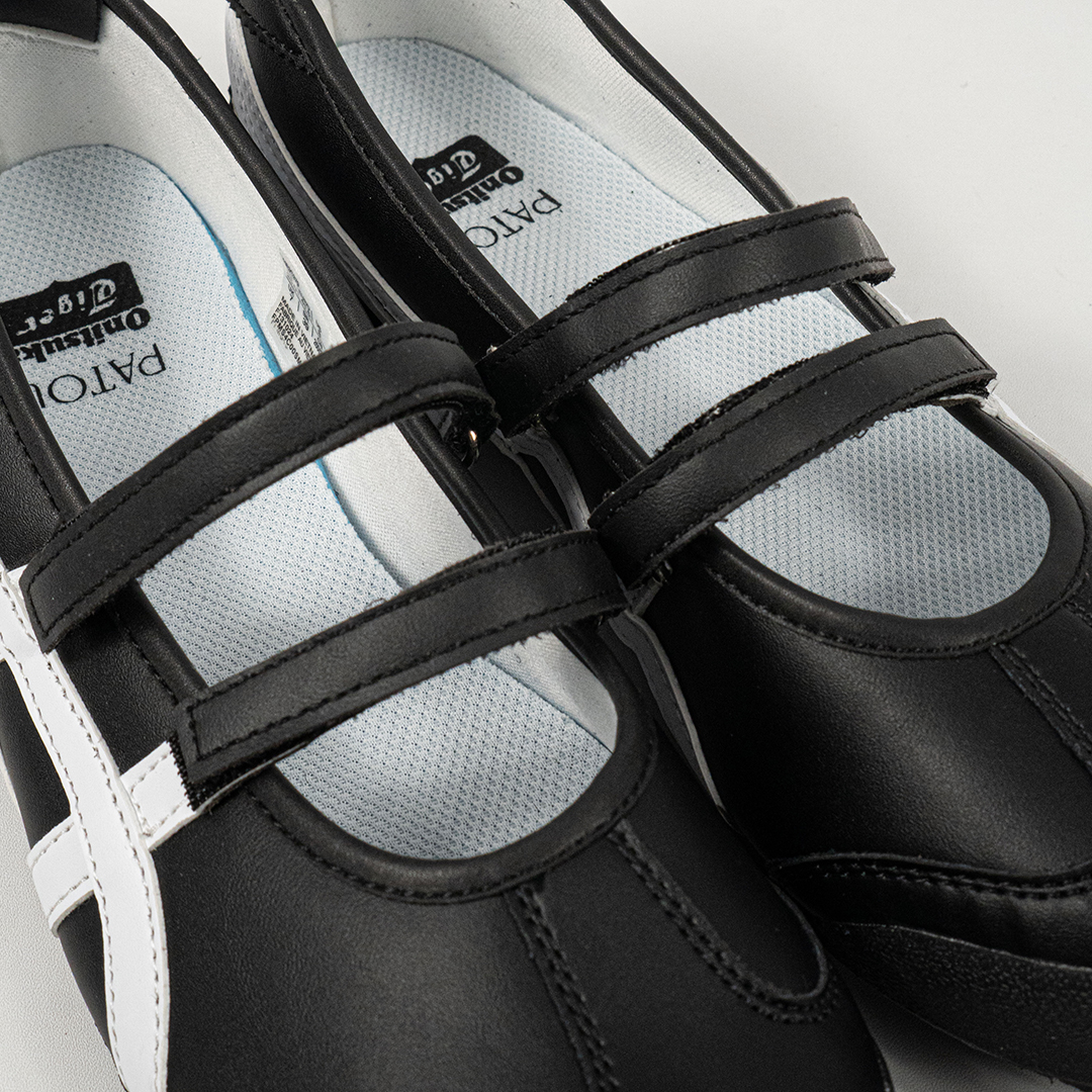 Sepatu Onitsuka Tiger Mexico 66 Patou Ballerina Black White Unisex Sneakers Casual Authentic - Image 2