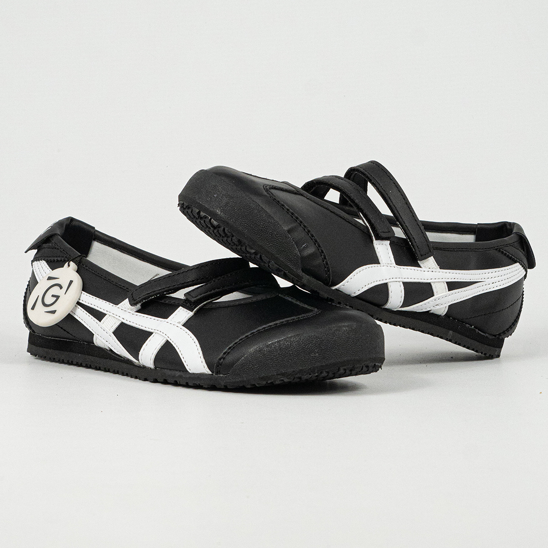 Sepatu Onitsuka Tiger Mexico 66 Patou Ballerina Black White Unisex Sneakers Casual Authentic - Image 4