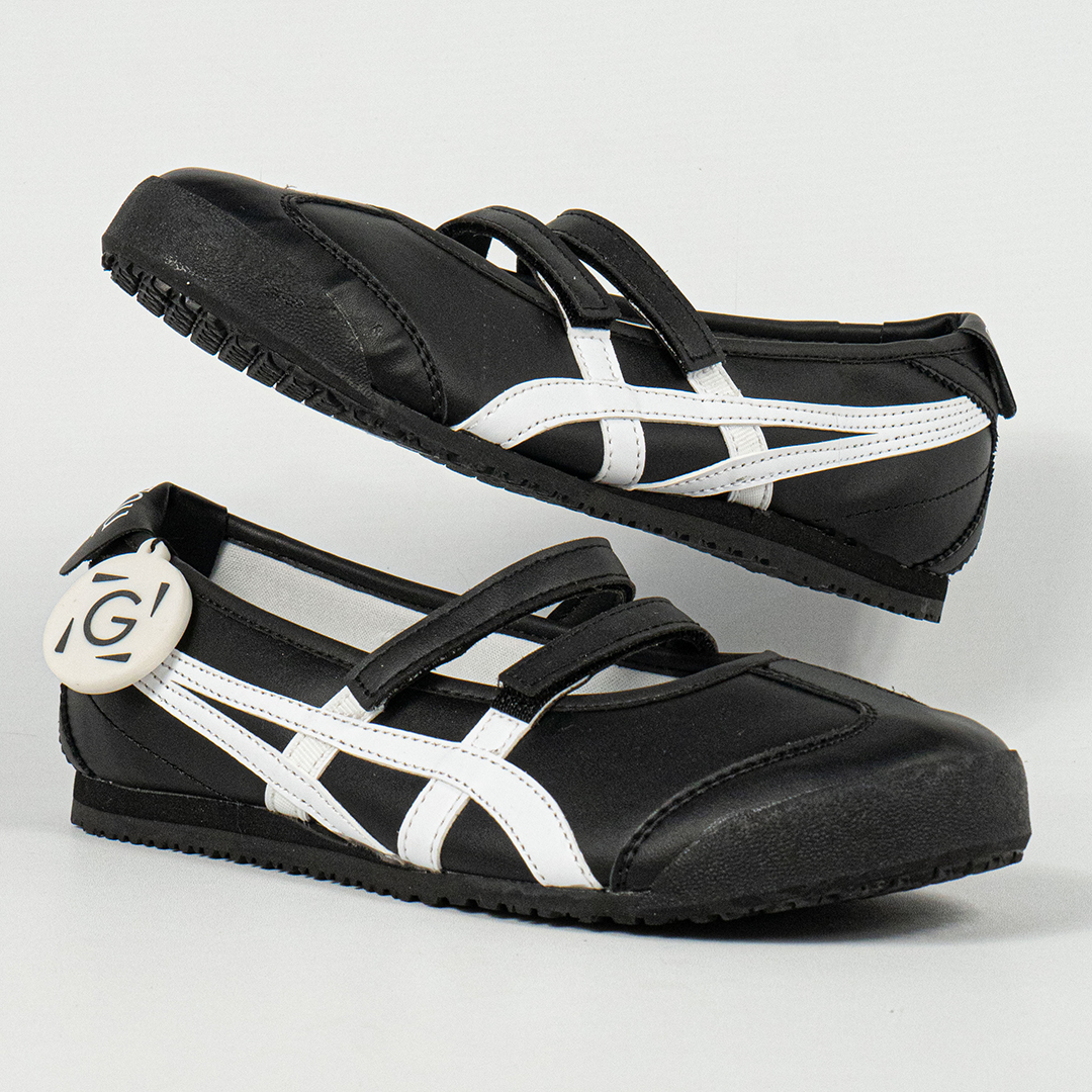 Sepatu Onitsuka Tiger Mexico 66 Patou Ballerina Black White Unisex Sneakers Casual Authentic