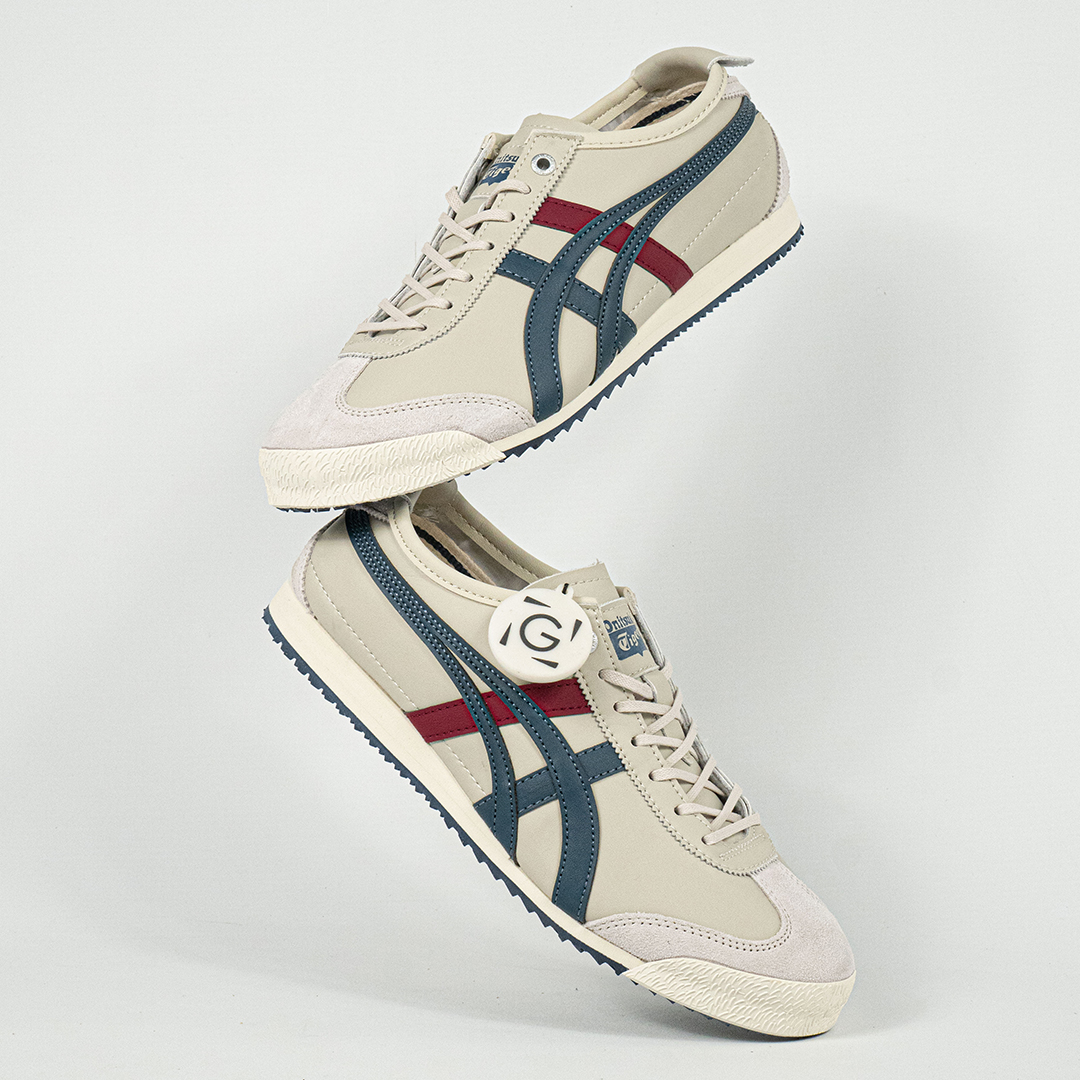 Sepatu Onitsuka Tiger Mexico 66 SD Super Deluxe Cream Peacoat Navy Red Unisex Sneakers Casual Authentic - Image 5