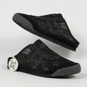 Sepatu Onitsuka Tiger Mexico 66 Sabot Black Allblack Unisex Sneakers Casual Authentic