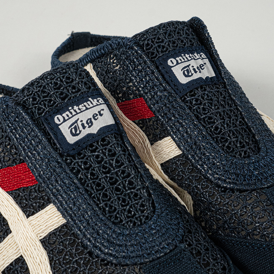 Sepatu Onitsuka Tiger Mexico 66 Sabot Iron Navy Cream Unisex Sneakers Casual Authentic - Image 2