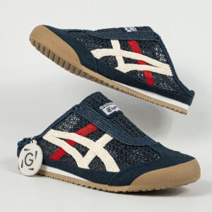 Sepatu Onitsuka Tiger Mexico 66 Sabot Iron Navy Cream Unisex Sneakers Casual Authentic
