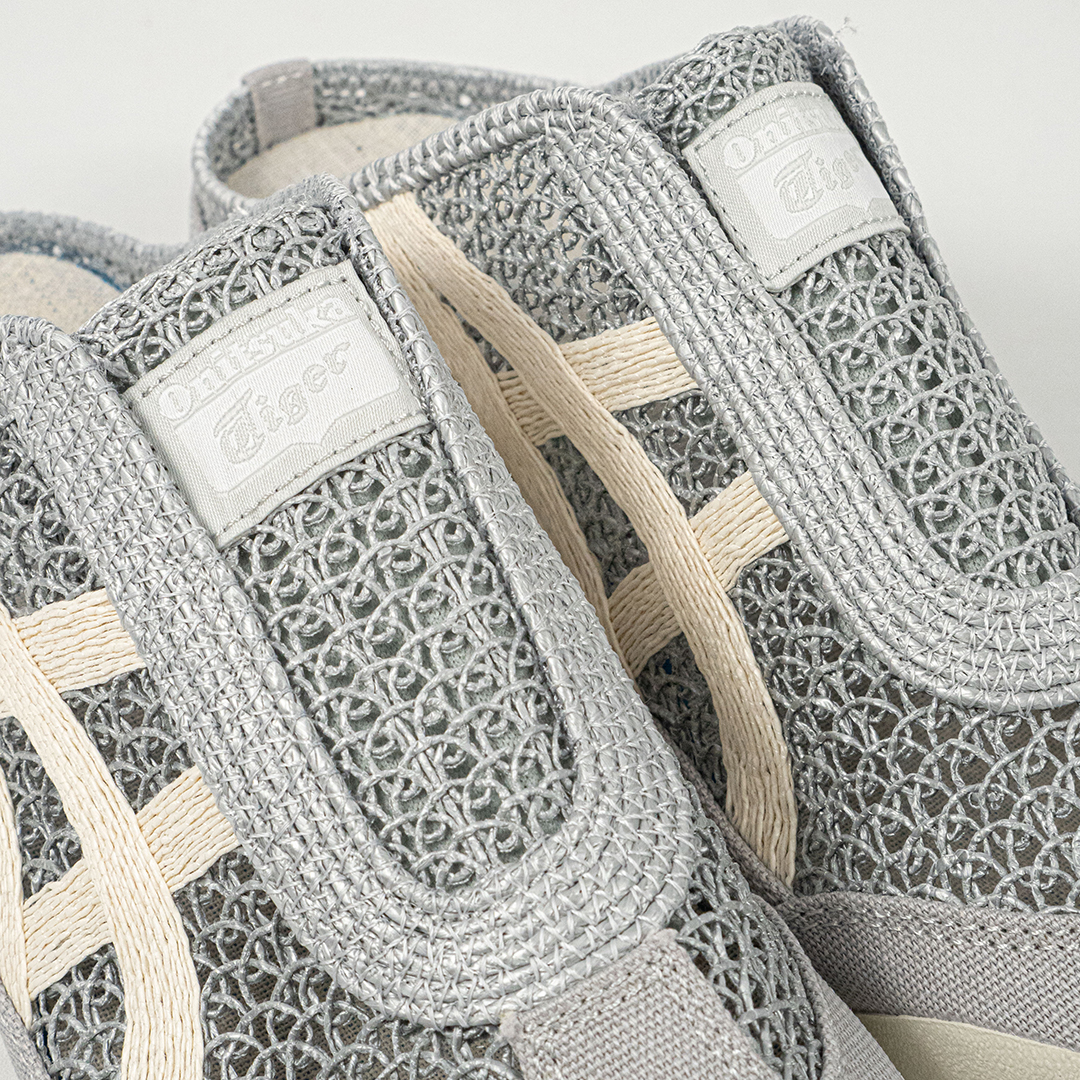 Sepatu Onitsuka Tiger Mexico 66 Sabot Pure Silver Unisex Sneakers Casual Authentic - Image 2