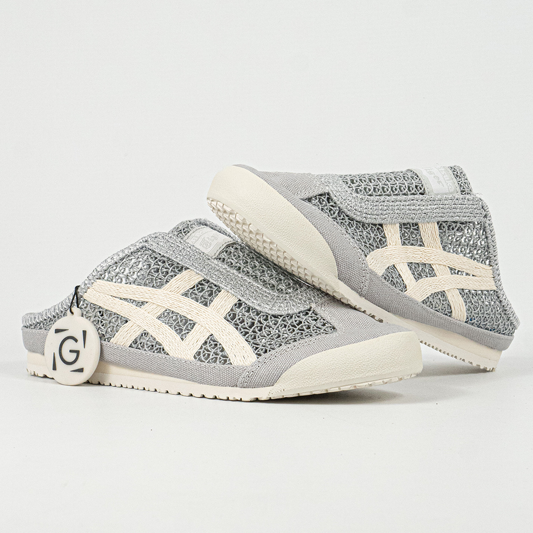 Sepatu Onitsuka Tiger Mexico 66 Sabot Pure Silver Unisex Sneakers Casual Authentic - Image 4