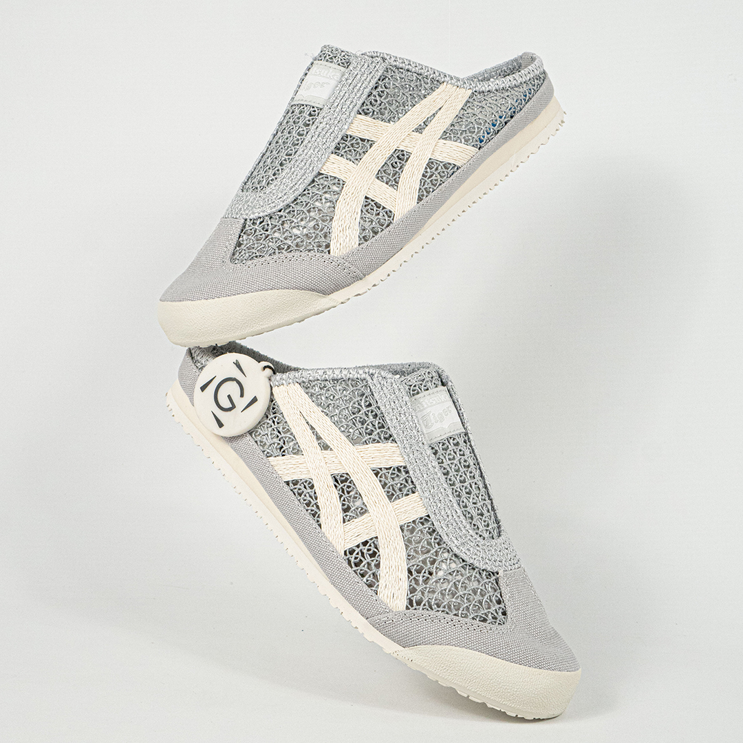 Sepatu Onitsuka Tiger Mexico 66 Sabot Pure Silver Unisex Sneakers Casual Authentic - Image 5