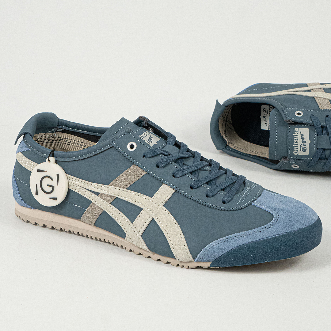 Sepatu Onitsuka Tiger Mexico 66 Suede Blue White Unisex Sneakers Casual Authentic - Image 3