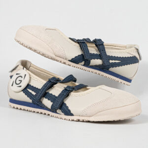 Sepatu Onitsuka Tiger Mexico TGRS TIGRESS Birch Peacoat Navy Unisex Sneakers Casual Authentic