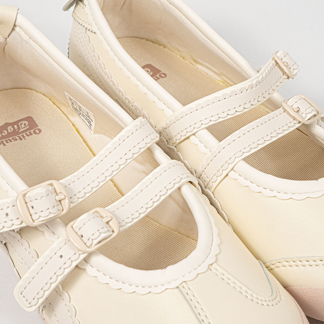 Sepatu Onitsuka Tiger Mexico TGRS TIGRESS Ivory Cream Beige Unisex Sneakers Casual Authentic - Image 2