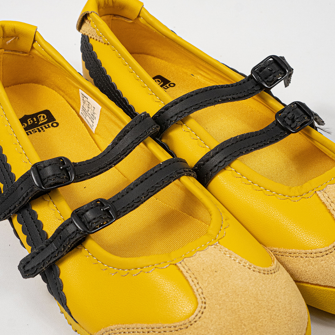 Sepatu Onitsuka Tiger Mexico TGRS TIGRESS Yellow Black Unisex Sneakers Casual Authentic - Image 2