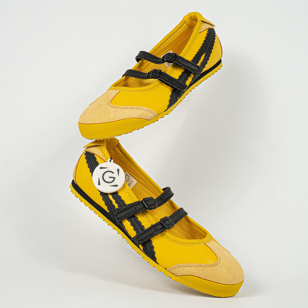Sepatu Onitsuka Tiger Mexico TGRS TIGRESS Yellow Black Unisex Sneakers Casual Authentic - Image 5