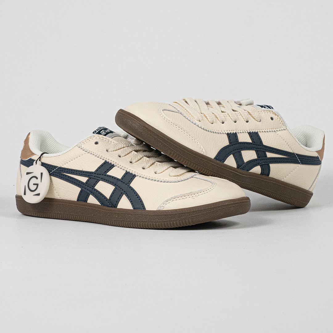 Sepatu Onitsuka Tiger Mexico Tokuten Birch Iron Navy Unisex Sneakers Casual Authentic - Image 4
