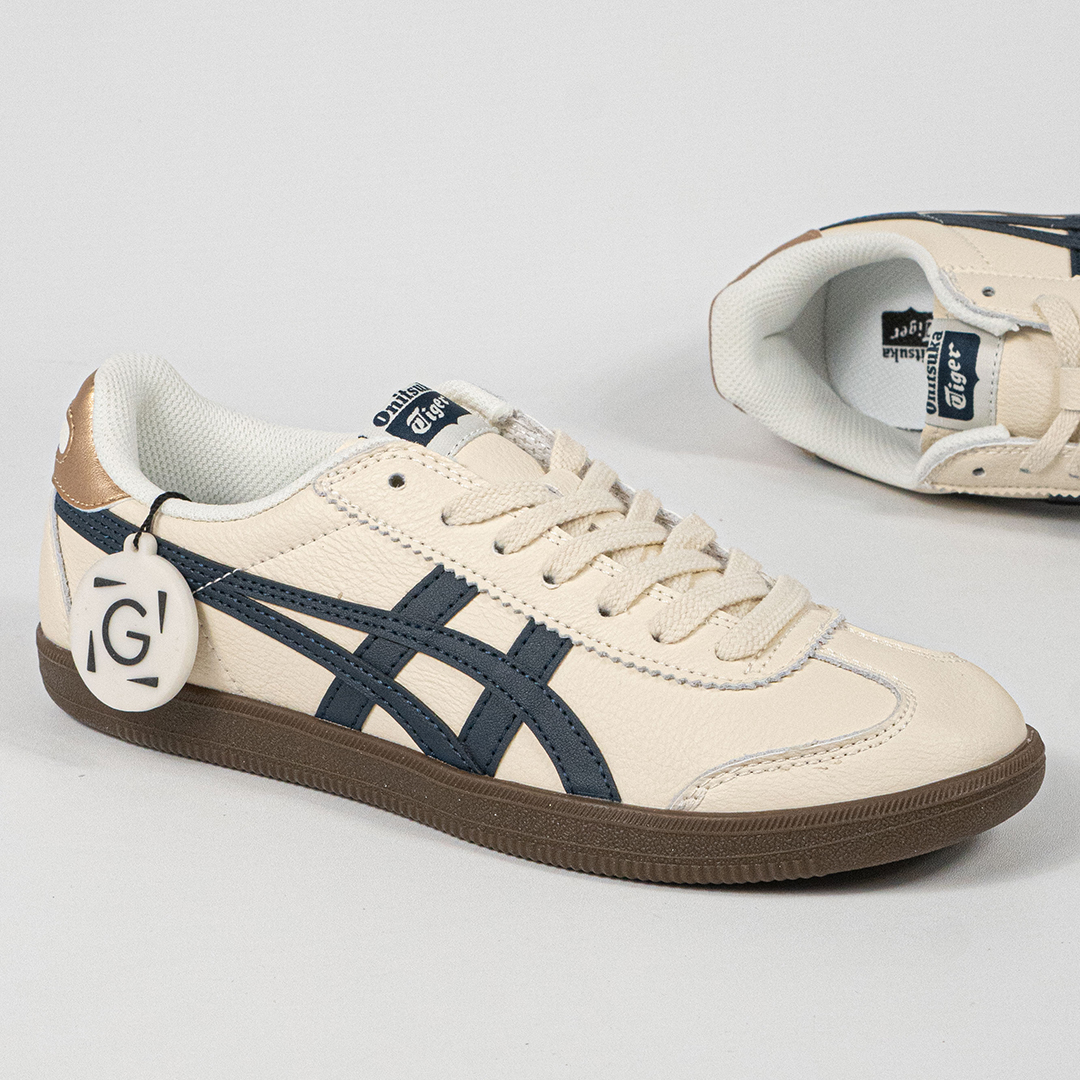 Sepatu Onitsuka Tiger Mexico Tokuten Birch Iron Navy Unisex Sneakers Casual Authentic - Image 3