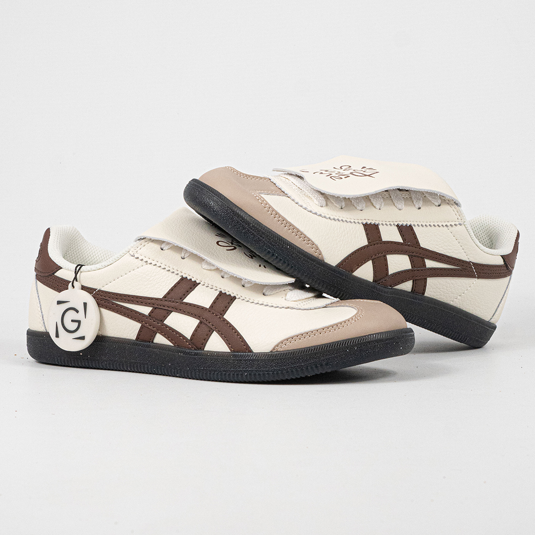 Sepatu Onitsuka Tiger Mexico Tokuten Cream Brown Stay With Me Unisex Sneakers Casual Authentic - Image 4