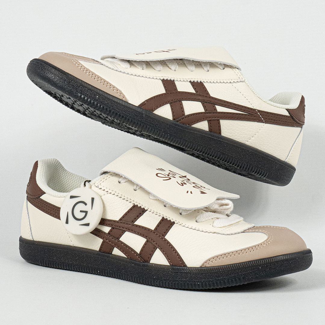 Sepatu Onitsuka Tiger Mexico Tokuten Cream Brown Stay With Me Unisex Sneakers Casual Authentic