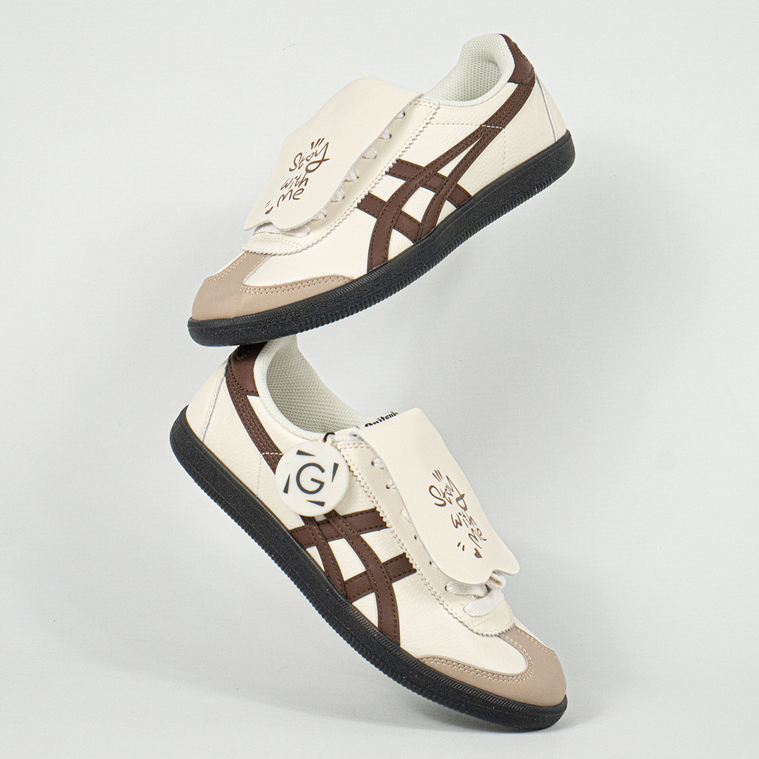 Sepatu Onitsuka Tiger Mexico Tokuten Cream Brown Stay With Me Unisex Sneakers Casual Authentic - Image 5