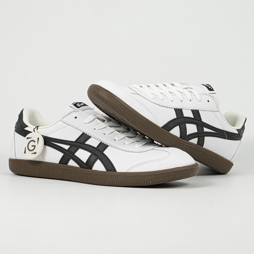 Sepatu Onitsuka Tiger Mexico Tokuten White Black Brown Unisex Sneakers Casual Authentic - Image 4