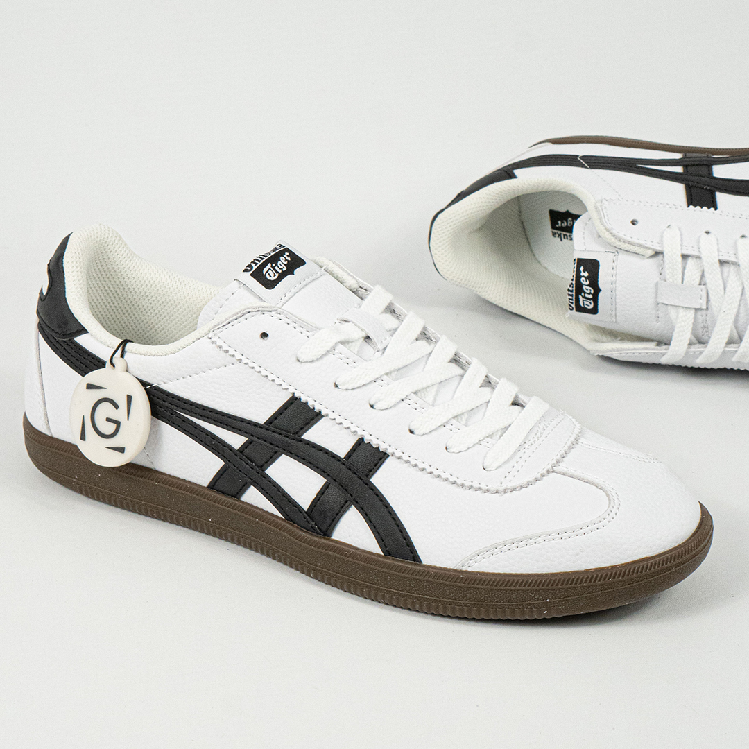 Sepatu Onitsuka Tiger Mexico Tokuten White Black Brown Unisex Sneakers Casual Authentic - Image 3