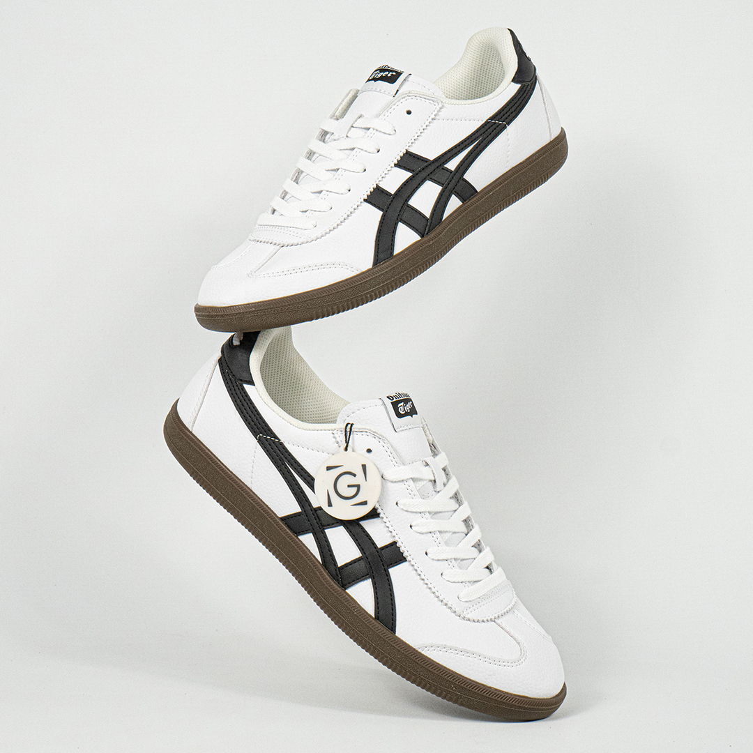 Sepatu Onitsuka Tiger Mexico Tokuten White Black Brown Unisex Sneakers Casual Authentic - Image 5